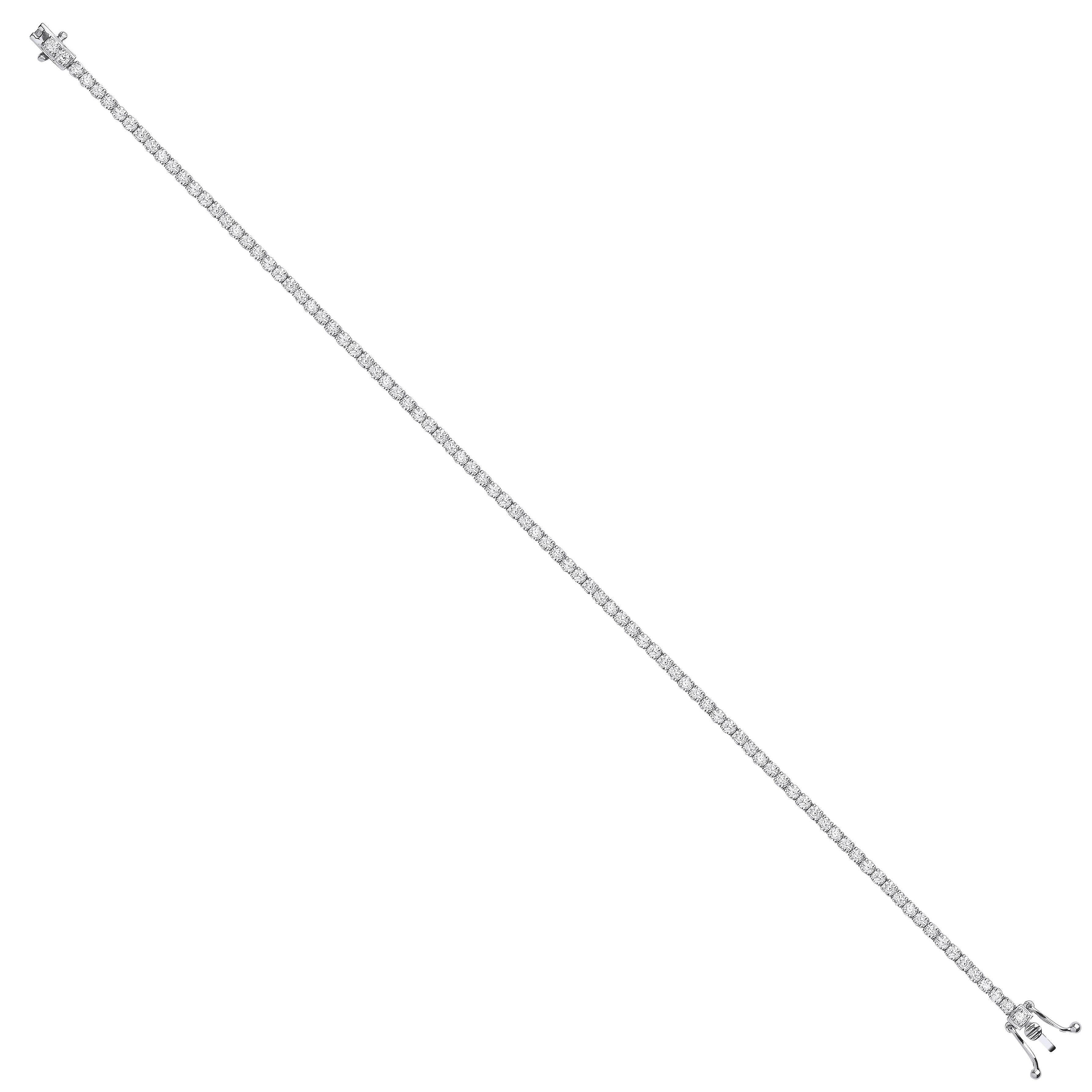 18ct White Gold 2.00ct Diamond Tennis Bracelet