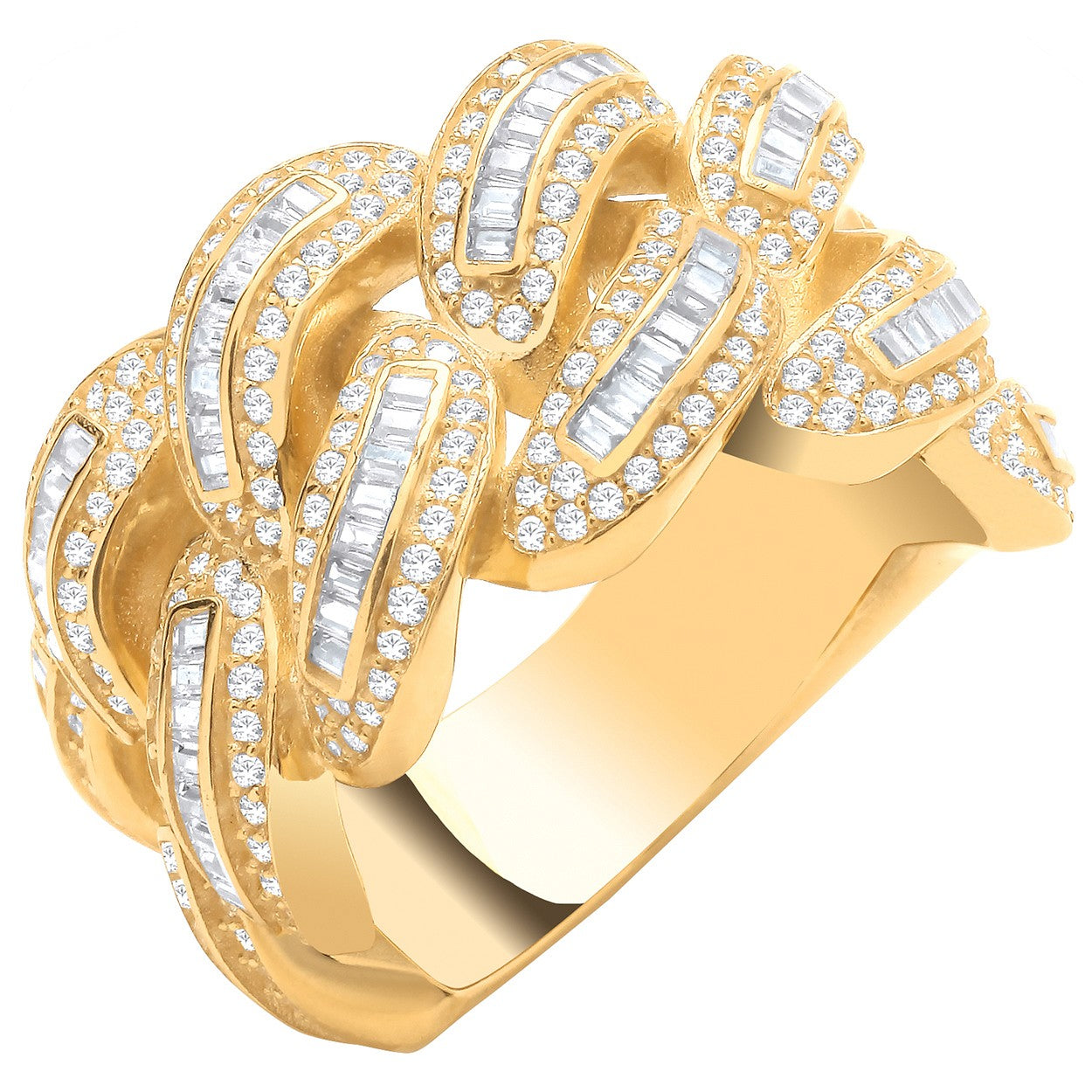 Yellow Gold CZ Ring