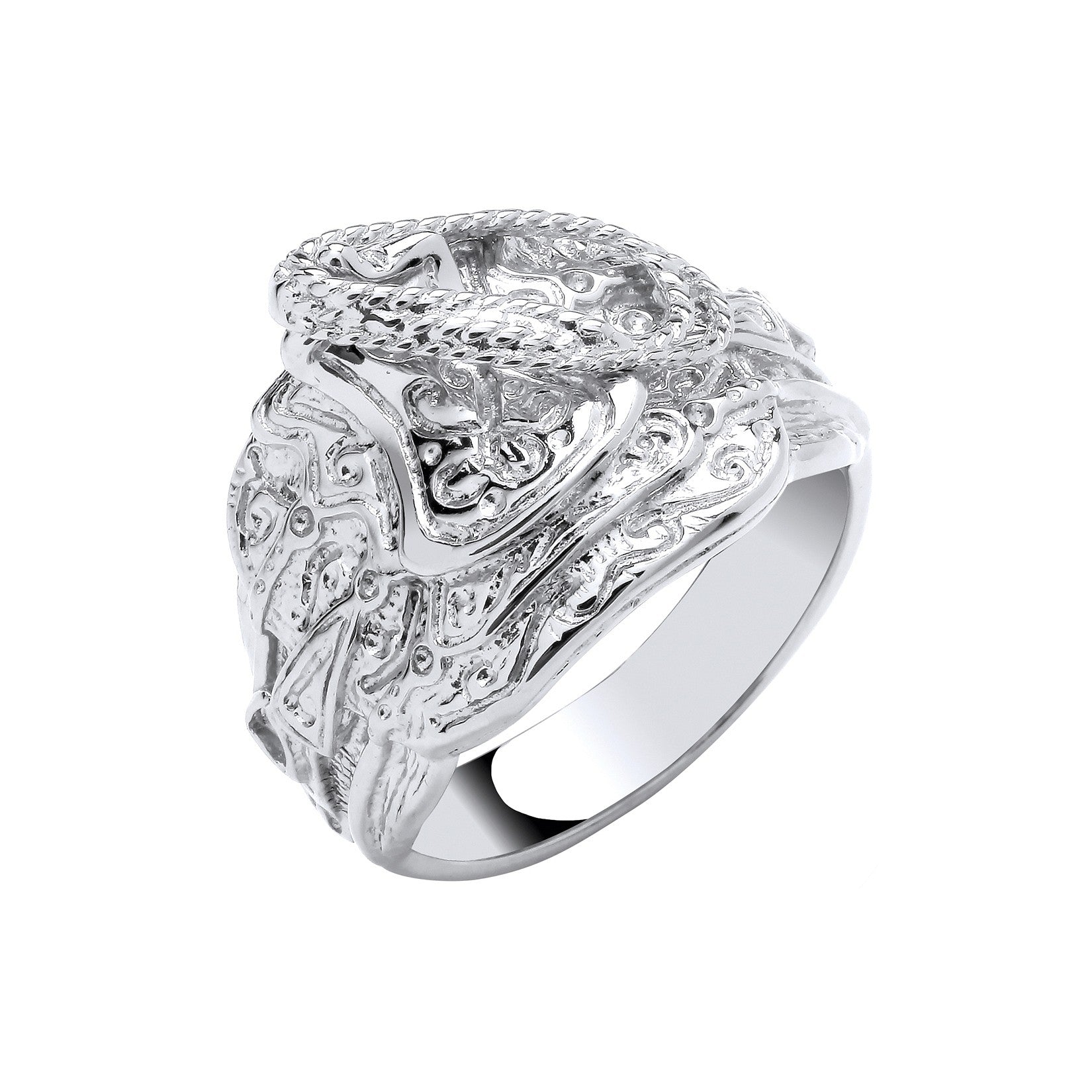 Silver Gents  Saddle Ring