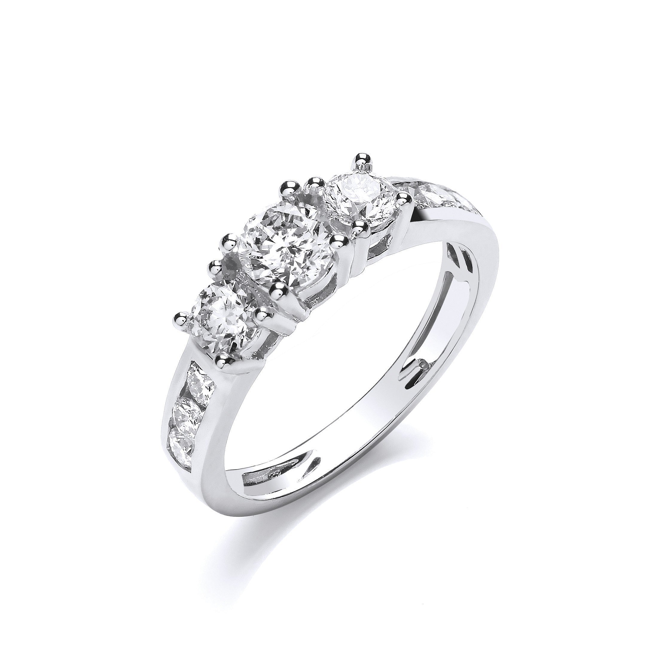 18ct White 1.00ct Diamond Ring