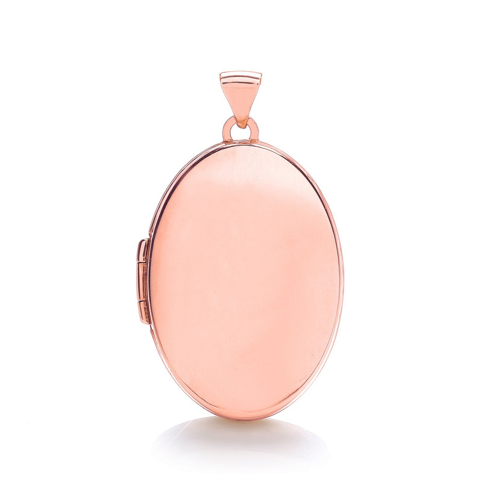 Rose Gold Oval Plain Locket