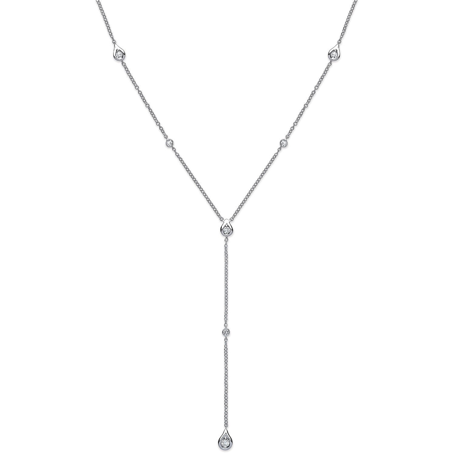 18ct White Gold  Necklet 0.32ct Diamond