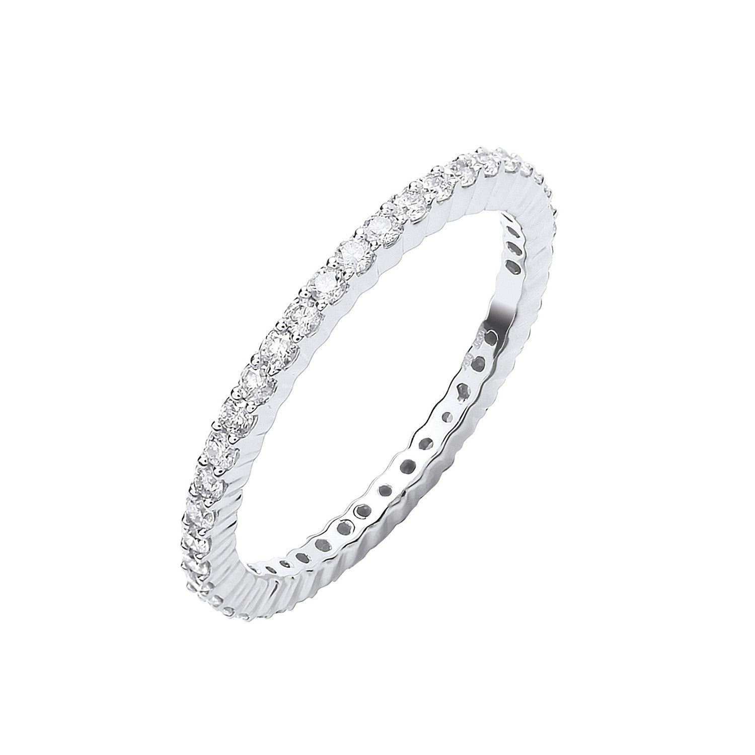 18ct White Gold 0.50ct Full Diamond Eternity Ring