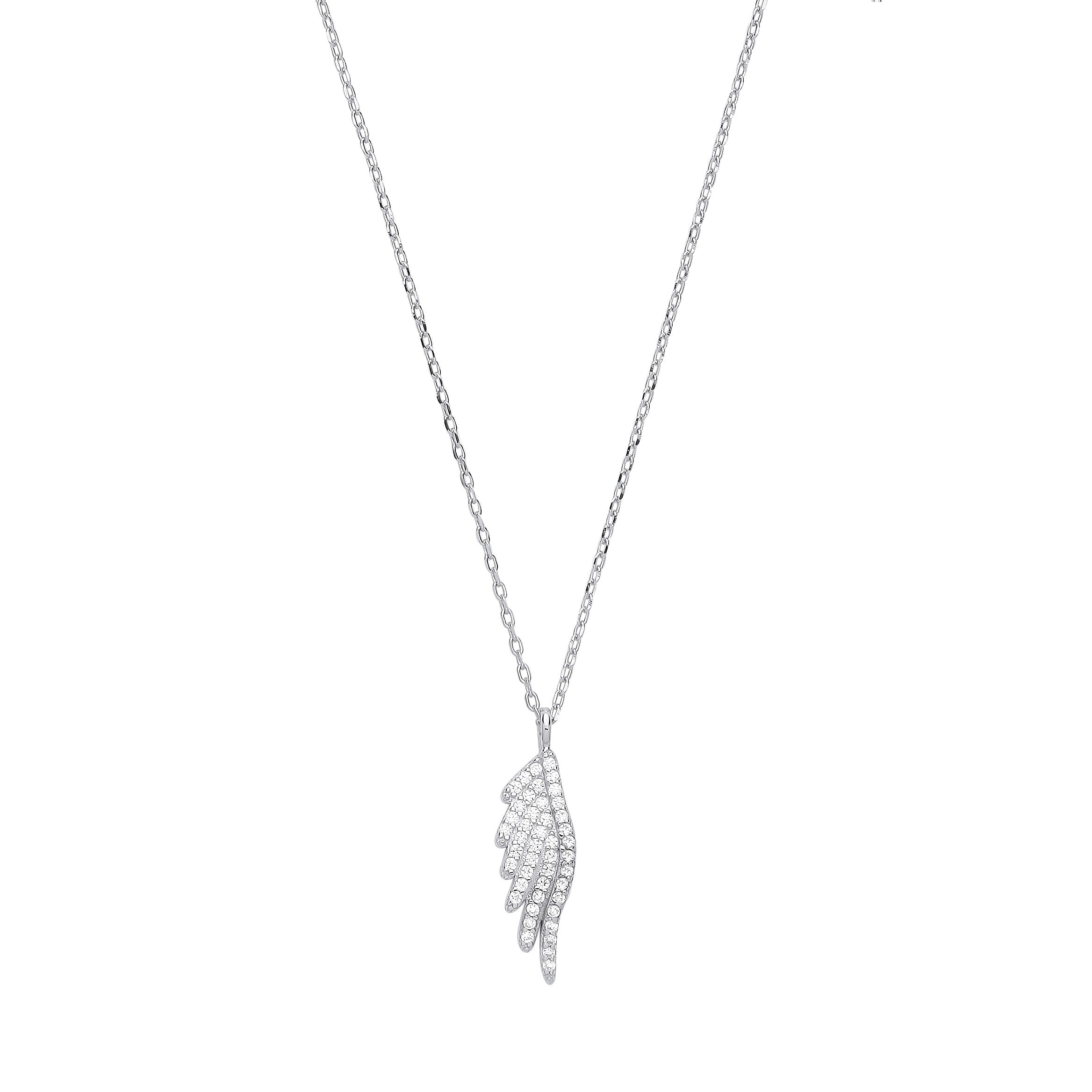 Silver Angel Wing 16" Necklace-Ladies Bracelet